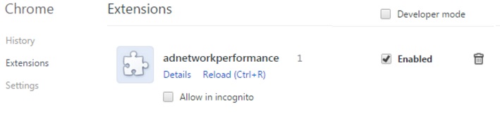 ad network performance removal chrome