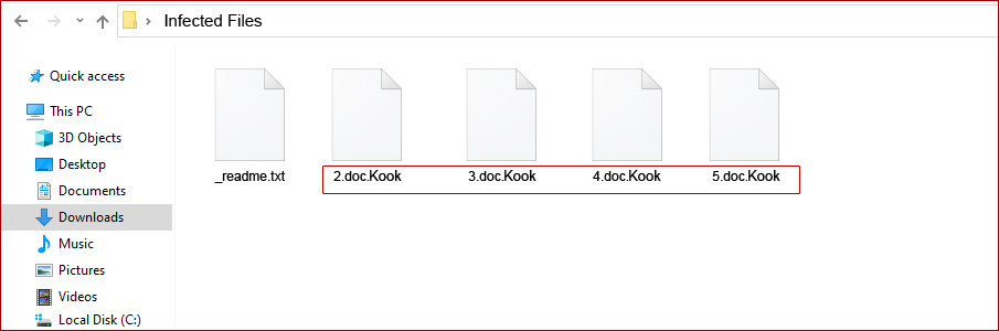 remove kook ransomware